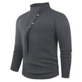 thumbnail image 2 of Betivan Sweaters Mens Turtleneck Button Up Cable Knit Winter Warm Long Sleeve Fall Pullover Sweater Tops, 2 of 4