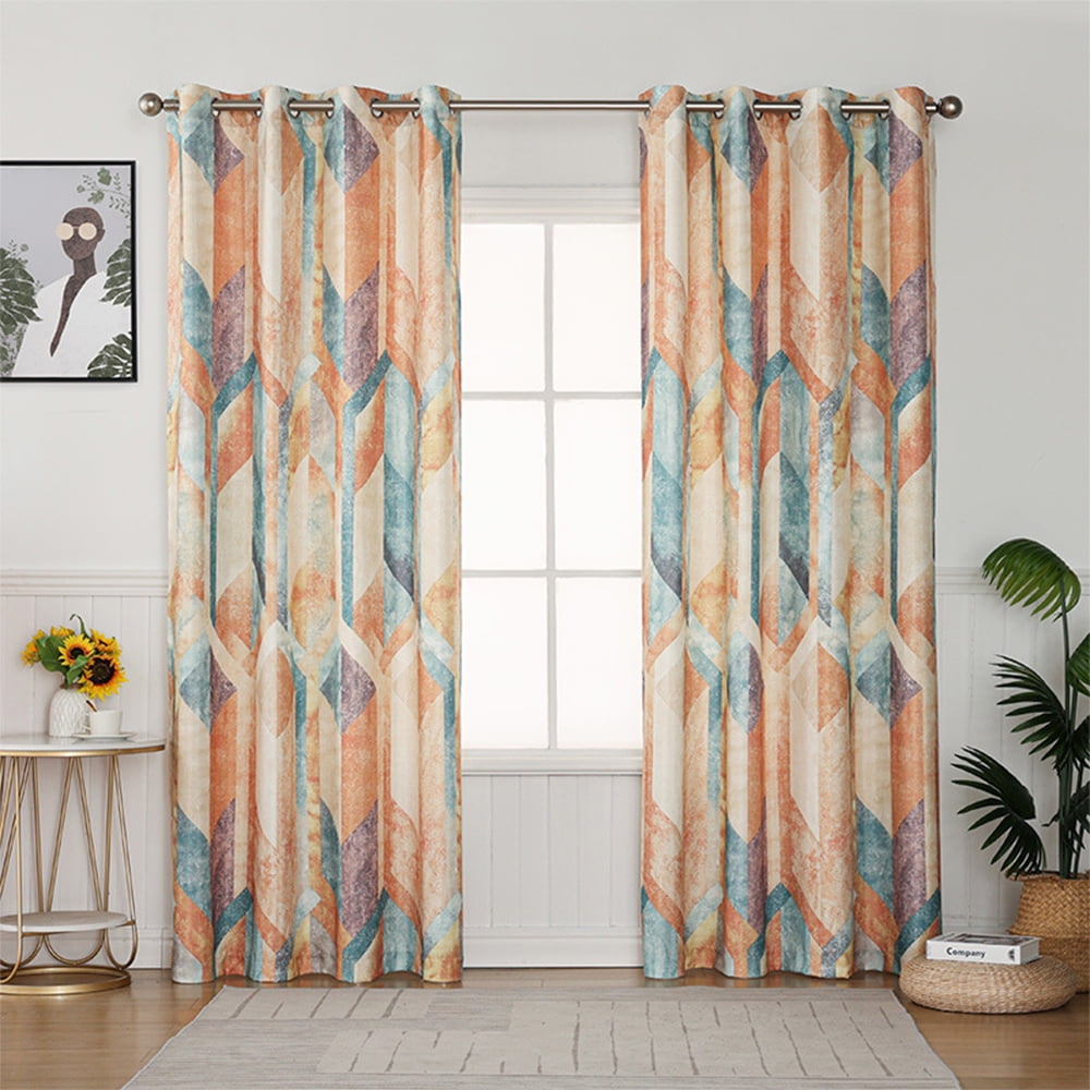 SMILETIME Sky Blue 52 X 96in Long Velvet Curtains With Grommet, Thermal