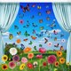 thumbnail image 1 of Pegatinas electrostáticas para ventanas, simulación de flores y mariposas, pegatinas decorativas para ventanas, puertas y vidrios, 1 of 3