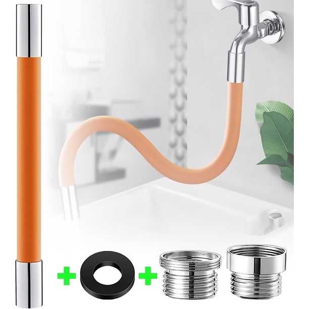 Tubo de extensión de espuma universal Extensor de alargamiento de grifo de flexión libre de 360 ° Tubo de extensión de drenaje de fregadero ajustable Extensor de grifo de baño 19.6in