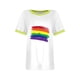 thumbnail image 3 of Blusas para Mujeres Casual, Estampado de Manga Corta Cuello Redondo Top Hecho de 95% Poliéster 5% Spandex para el Uso Diario de Verano, Tops Cortos para Mujeres, 3 of 4
