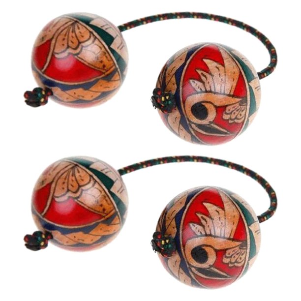 Toysmalle - Tambor de bola musical profesional para dedos, ideal como recuerdo de fiesta 2 pares