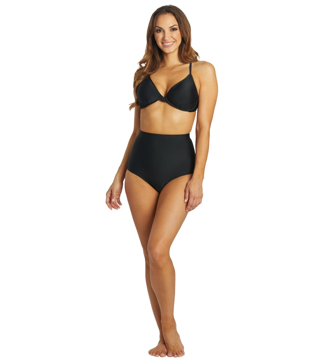 ClubSwim Tummy Control Ultra High Waist Swim Brief Bottom, Briefs (Men’s)