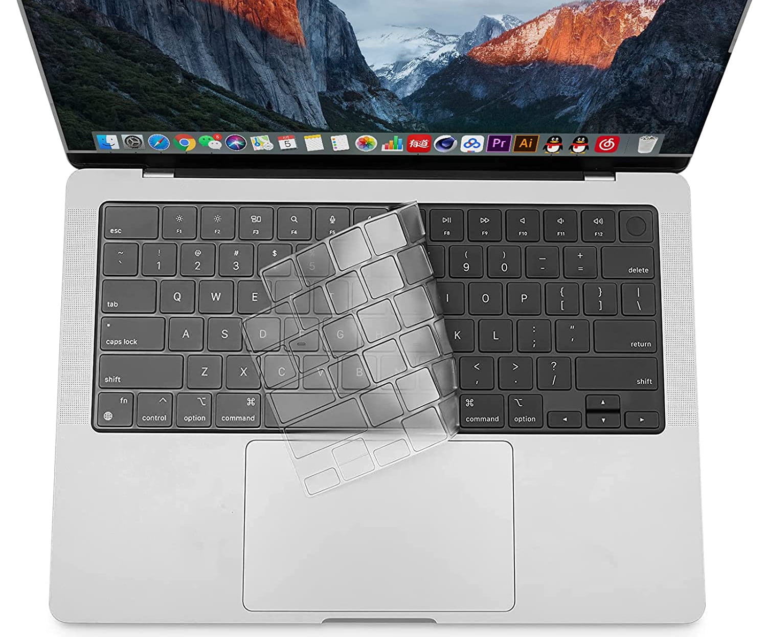 Clear TPU Keyboard Cover Compatible with MacBook Pro 16 inch