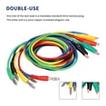 thumbnail image 2 of Juego De Cables De Prueba De Pinza De Cocodrilo De Cobre De 5 Piezas De 4 Mm Conector De Banana A Cobre Resistencia A La Corrosión Kit De Sonda Trasera Completamente Aislado Alto Rendimiento Para matsuzay TO004983-00, 2 of 7
