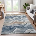 thumbnail image 6 of Addison Rugs Mayfield Premium Machine Washable Transitional Waves Blue Rectangle Rug, 10' x 14', 6 of 6