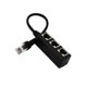 thumbnail image 1 of Divisor RJ45 1 macho a 3 hembra Cable de conmutación de señal de red Yuarrent EL013089-00, 1 of 5