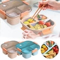 thumbnail image 1 of Boîte à Bento Micro-Ondes Alimentaire, Conteneur de Conservation avec Compartiments pour Riz pour Déjeuners de Bureau, 1 of 7