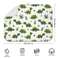 thumbnail image 2 of Green Dinosaurs Classic Ferns Dish Drying Mat for Kitchen 1 Pack, Ultra Absorbent Microfiber Dishes Drainer Mats,18"x24", 2 of 4