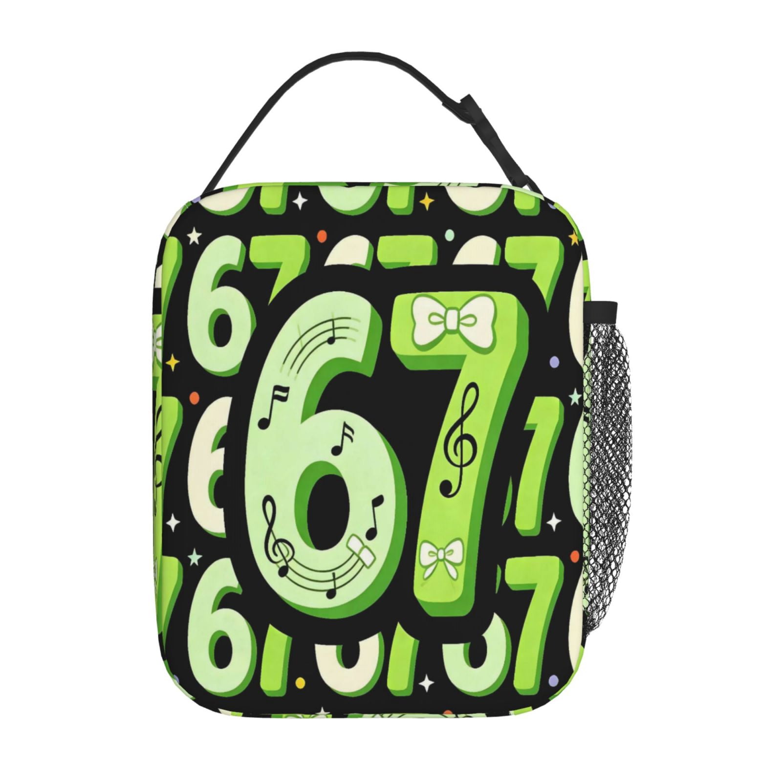 Lunch Bag For Women Men Insulated Portable Lunch Box Bento Box Office Picnic Travel Cooler Bag Number 67 Musical Note