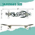 thumbnail image 2 of 31'' Complete Skateboard 7 Layer Canadian Maple Double Kick Deck Skateboards Snake sits an anchor style traditional tattoo Skate Board for Beginner Adult Gifts, 2 of 5