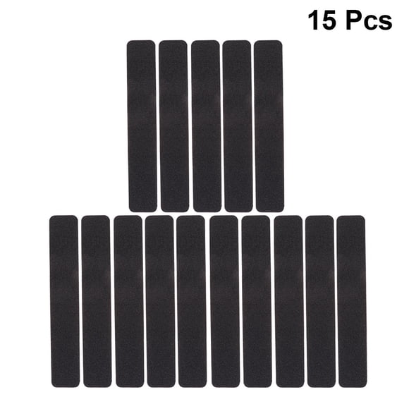 SKISUNO 15pcs Grip for Stairs Frosted Tape Black for Heavy Duty Applications