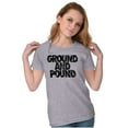 thumbnail image 4 of Ground Pound Muay Thai Fighter Womens Fitted Plus Size Graphic Tee Brisco Brands 3X, 4 of 5