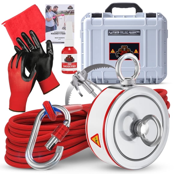 Kit de pesca Magnet Platinum Online de 3600 libras con neodimio N52