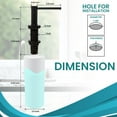 thumbnail image 5 of Soap Dispenser for Kitchen Sink, Matte Black Metpure Stainless Steel Countertop Pump with Below Counter Built in Refillable 17oz. Bottle for Soap / Lotion, 5 of 7
