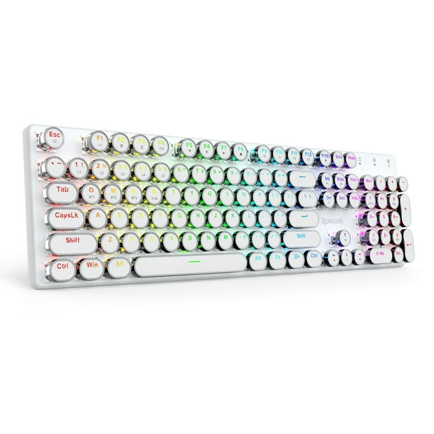 Teclado mecánico inalámbrico para juegos estilo máquina de escribir Redragon K710 Bluetooth/2.4 Ghz