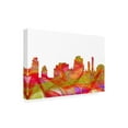 thumbnail image 2 of Marlene Watson 'Tempe Arizona Skyline Summer Swirl' Canvas Art, 2 of 3