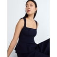 thumbnail image 4 of Devil Wears Prada Scoop Collection Women's Sleeveless Square Neck Peplum Top, Sizes 0-20, 4 of 5