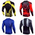 thumbnail image 3 of Jumpingount Camiseta ajustada para hombre, cuello ajustado, ropa moldeadora transpirable, camisa de compresión duradera elástica, ejercicio para Camisetas Rojo Jumpingount AP013445-02, 3 of 6