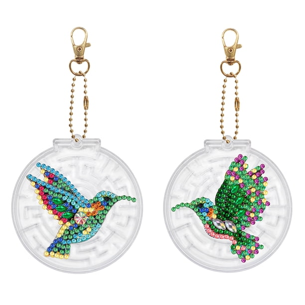 Cuadros Decorativos 2 piezas laberinto 5D diamante pintura llavero DIY llavero juguete educativo (YSK313) DQrwqpou Nuevos Originales
