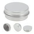 thumbnail image 2 of Unique Bargains 12pcsPortable Travel Cosmetic Jar for Liquid Creams 15ml 0.51 Oz Silver Tone, 2 of 6