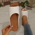 thumbnail image 5 of Women's Wedge Flip Flops-Women's Solid Color Fish Mouth Slides,Thick Sole Summer Sandals Sold by WHLBF 41, 5 of 9
