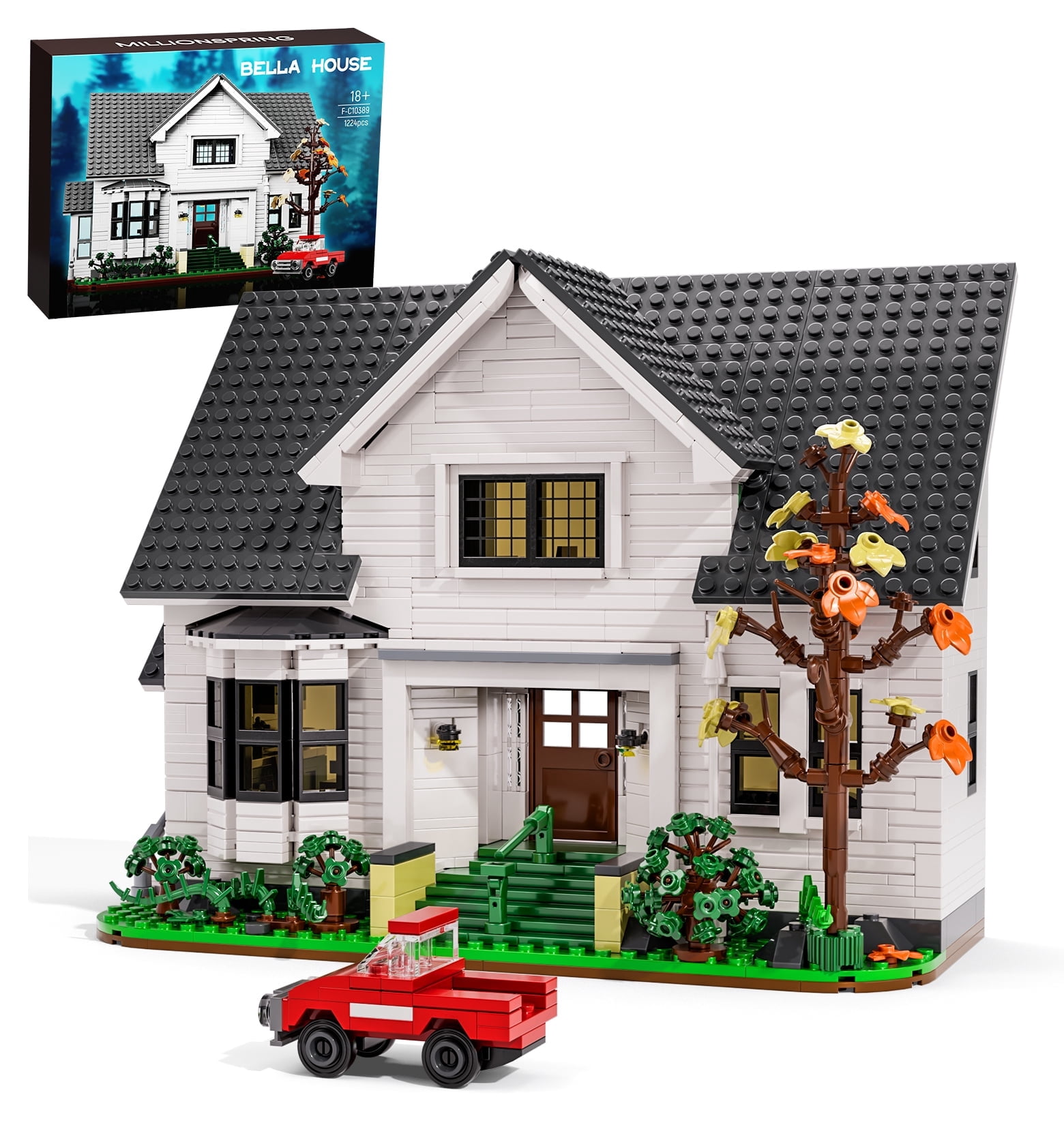 ⭐︎フラーハウス フルハウス　セット Garden Villa Flower House Building Set, Compatible with Lego House