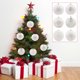 thumbnail image 1 of Isvgxsz Clearance 6 Pcs Christmas Ball Ornaments Glitter Christmas Ornaments Large Hanging Christmas Balls for Xmas Tree Home Decorations Holiday Party Decor, 1 of 5
