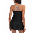 thumbnail image 3 of Nmnitkp Swim Suits for Women 2025 Tankini Swimsuit for Women Slimming Tummy Control Two Piece Bathing Suit Drawstring Swimwear Tank Top with Skirt, 3 of 6