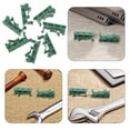 thumbnail image 1 of CRAFTHROU 20Pcs Green Plastic Din Rail Mounting Bracket Kit for Cabinet Parts Hardware, 1 of 6