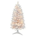 thumbnail image 5 of Puleo International  4 ft Pre-Lit White Carson Artificial Pine Tree 188 Tips 70 Clear Lights, 5 of 5