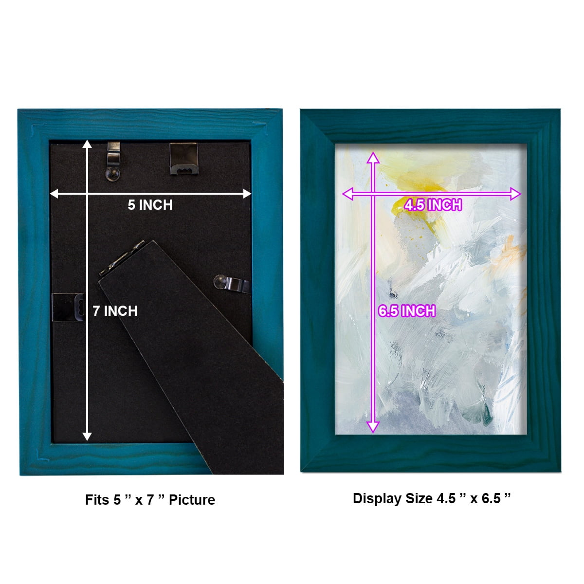 Canary and Sky II - Framed Print w/glass - Ocean Blue