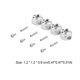 thumbnail image 4 of Crawler Hexagon Bond Climbing Solid Metal de 12 mm Hex Hex Construction Toys 1/10 RC Modelo Accesorios Reemplazo de SCX10 Silver 1 Set Inevent FN001869-01, 4 of 6