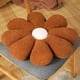 thumbnail image 1 of 1pc 30-75CM Colorful Flower Plush Cushion Toy Soft Cartoon Plant Stuffed Doll Chair Cushion Sofa Pillow Floor Mat Kawaii Gift8 petal brown30cm Deng Xun unisex, 1 of 2