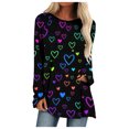 thumbnail image 2 of Qertyioot Cadeau de la Saint-Valentin! Blouse Décontractée à Manches Longues et Col Rond pour Femmes, Imprimé St. Patrick, 2 of 5