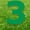 Green, variant on Pink Number 3 20 inches tall