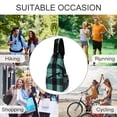 thumbnail image 6 of Full Print Chest Bag 8×15in Outer Large Bag On Both Sides Of Mesh Bag Inside Pocket Design Sponge Pad Shoulder Strap PaleTurquoise Buffalo Plaid Check Tartan Scotland_4, 6 of 8