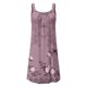 thumbnail image 3 of WILLBEST Vestido Largo Informal De Verano Para Mujer, Estilo Vintage Con Estampado De Flores, Plisado, Sin Mangas, Con Tirantes Para Playa Y Vacaciones, 3 of 3