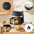 thumbnail image 4 of Air Fryer 8-IN-1 5.8QT Smart Visual Window Multi-Function Large Capacity,1500W,Kitchen And Office,Family Day,Nonstick, Fit For Family Of 2-5, 4 of 7