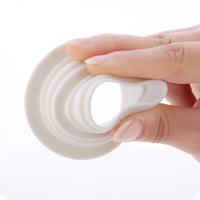 Anillo de silicona blanco para desodorante, sello de drenaje para lavadora, herramienta de limpieza de baño y cocina, tapón de drenaje de tubería de agua, 4 Uds.