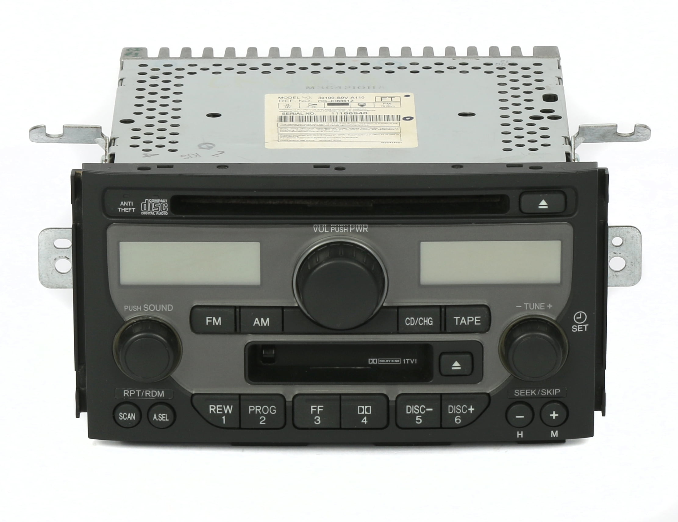 2003 05 Honda Pilot Radio Am Fm Cd Cette Player Part 39100 S9v 2003 05 Honda Pilot Radio Am Fm Cd Cette Player Part 39100 S9v A110 Face 1tv1 Refurbished
