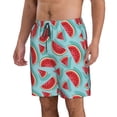 thumbnail image 2 of Balery Watermelon Traje de Baño Estilo Hawaiano para Hombre, Shorts de Secado Rápido con Bolsillos-Small, 2 of 6