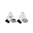 thumbnail image 2 of RUINIXCW Newborn Baby Girl My First Halloween Outfit Infant Baby Girls Fall Clothes Flying Sleeve Letter Pumpkin Ghost Print Romper Tiered Skirt Skort Headband Socks 4pcs Sets, 2 of 9