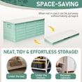 thumbnail image 2 of Ktaxon 75-Gallon Collapsible Storage Deck Box, Green Plastic Outdoor Garden Container with Easy Set Up, 2 of 11