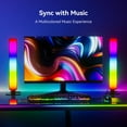 thumbnail image 3 of RGB Light Bar, Smart Music Sync RGBIC LED Lights Bars, USB Powered Ambient Lighting, Remote Control Color Changing Gaming TV Backlight, 15 Dynamic Modes for PC Room Monitor Desk, 3 of 9