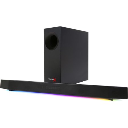 UPC: 0054651191235 | Sound BlasterX Katana Multi-channel Bluetooth Wireless Gaming Soundbar (Black)