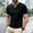 Black, variant on COSFO Summer Tshirts Shirts for Men Cotton Short Sleeve Green Henley Classic T-Shirt Slim Fit Workout Pullover Casual Tops