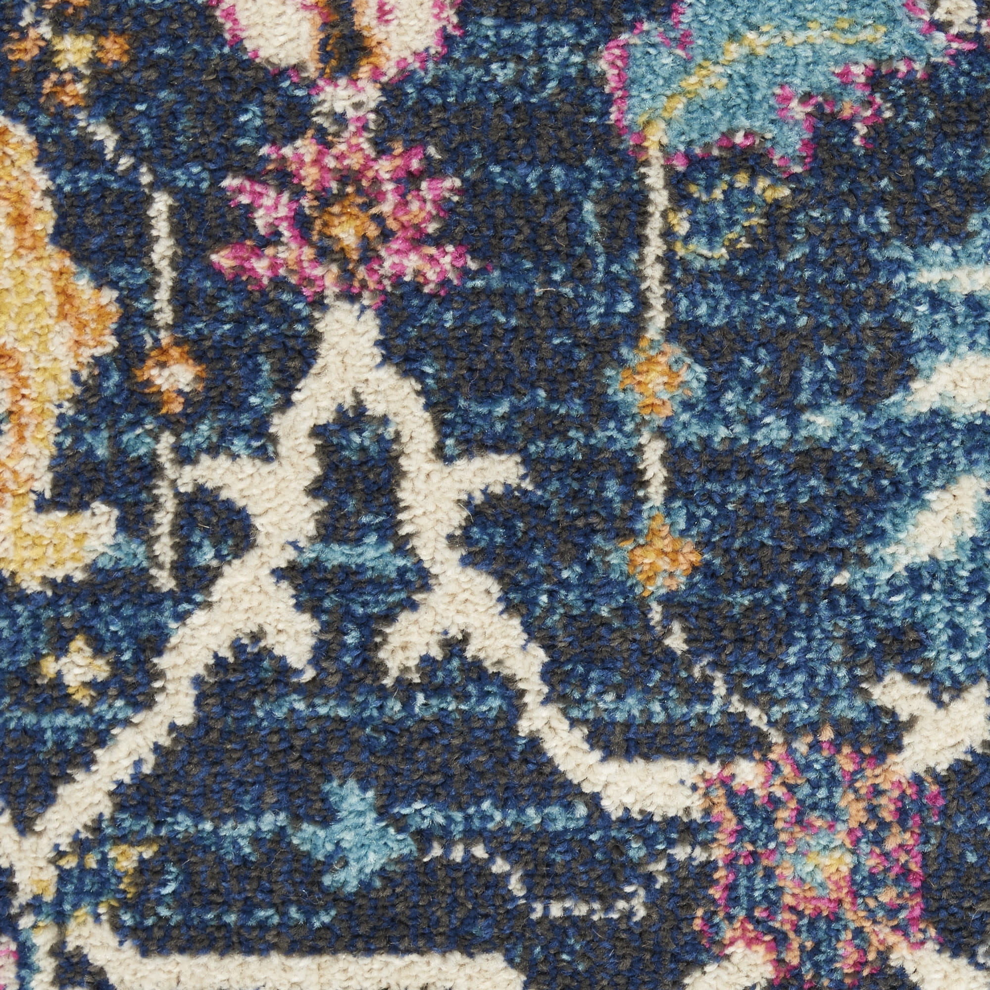 Nourison Passion Bohemian Navy 6'7" x 9'6" Area Rug, (7x10)