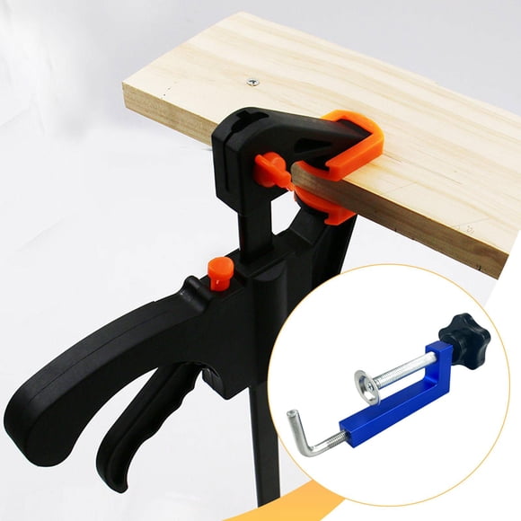 Abrazadera Universal para Valla, Abrazaderas en G Resistentes, Fácil Montaje, Robusta, Abrazadera de Mesa para Herramientas Pequeñas de Carpintería, a Azul
