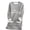 Gray, variant on Feancey Fleece Lined Sweatshirt for Women Crewneck Long Sleeve Thermal Tunic Tops Casual Letter Print Pullover Sweatshirts Fuzzy Warm Loungewear Top Black XXL